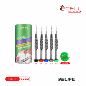 JUEGO DE 5 DESTORNILLADORES DE ALTA PRECISIÓN 2D RL-728A