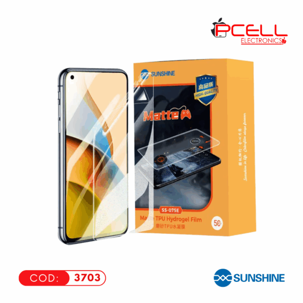 LAMINA HIDROGEL MATE SUNSHINE SS-075E (PAQ. 50 UNID)
