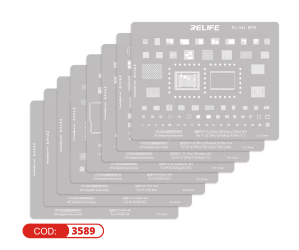 STENCILS RELIFE RL-044 IPZ8 PARA IPHONE 13-13PRO-13PRO MAX-13MINI-A15  G