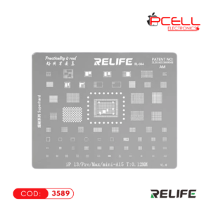 RELIFE RL-044-A15 – STENCIL DE PRECISIÓN BGA PARA REBALLING A15(SERIE IPHONE 13)