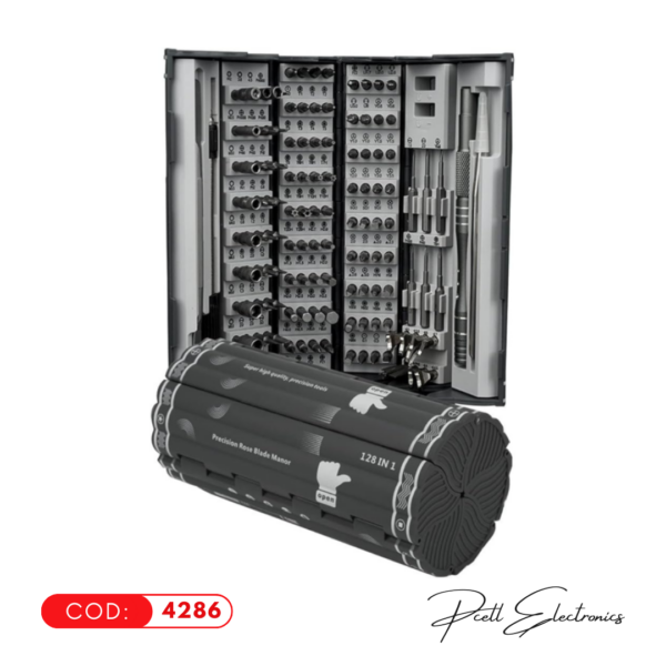 DESTORNILLADOR 128 EN 1 NEGRO S/M