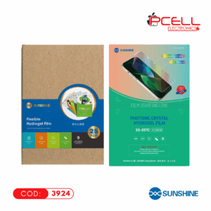 LAMINA HIDROGEL ALTA TRANSPARENCIA / ESPEJO SS-057C (PAQUETE 25 PIEZAS)