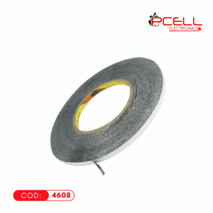 CINTA DOBLE CARA CONTACTO NEGRO GRIS 5MM