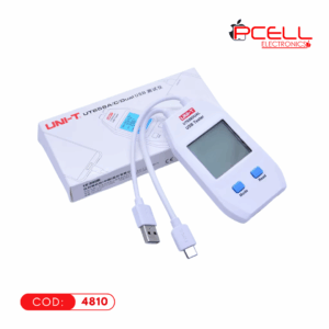 PROBADOR DE CAPACIDAD DE VOLTAJE Y CORRIENTE UT658A/C/DUAL USB