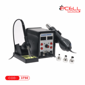 ESTACIÓN DE SOLDAR Y PISTOLA DE AIRE CALIENTE 700W 2 EN 1 KADA 8582D+