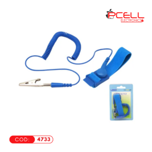 Pulsera Antiestática Azul con Cable – Protección ESD para Reparación Electrónica