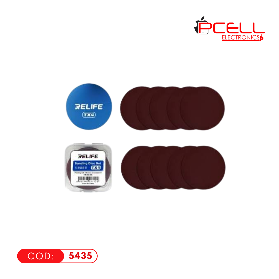 KIT DE DISCOS DE PULIDO EFICIENTES RELIFE TX4